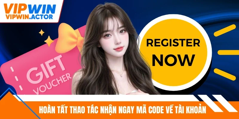 Hoàn tất thao tác nhận ngay mã code về tài khoản 